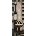 thumbnail image 3 of Combs, Joyce 11x24 Black Modern Framed Museum Art Print Titled - Tribal Texture I, 3 of 5