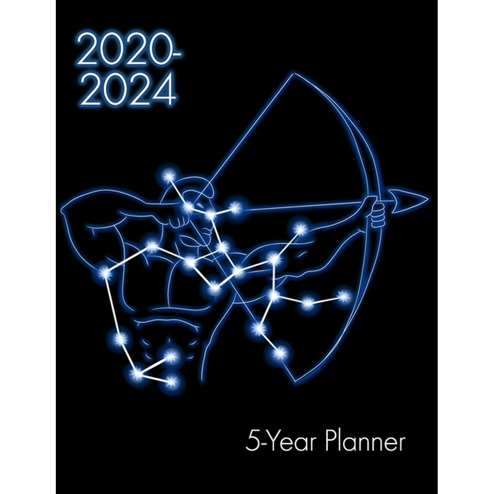 20202024 5Year Planner Sagittarius Zodiac 60 Month Calendar Yearly