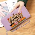 thumbnail image 6 of GEEAD Credit Card Holder for Women Large Capacity Handbag for Women Playful Halloween decor Colorful autumn leaves Pumpkin sign Suitable for Women and Men Travel Accessory, 6 of 10