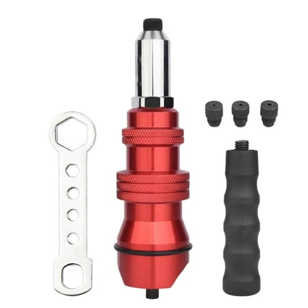 

Drill Riveter Adapter Electric Rivet Nut Hand Tools Attachment 1 Set