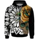 thumbnail image 5 of Sudadera con capucha holgada para hombre, sudadera con estampado de calavera retro para hombre, ropa gótica informal con capucha para hombre, ropa Y2K, 5 of 5