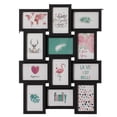 thumbnail image 1 of Decorative Modern Wall Mounted Multi Photo Frame Collage Picture Holder for 12 Pictures 4 x 6 Inch, Black, 1 of 7