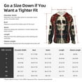 thumbnail image 5 of Lsque Gothic Skull With Roses UPF 50+ Lightweight Sun Protection Men's Women's Long Sleeve Shirt, Hoodie Performance -XX-Large, 5 of 9