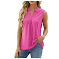 thumbnail image 3 of SHenli Womens Double Lined Tank Tops Hollow Out Summer Sleeveless Shirts Ribbed Knit Drop Shoulder Boxy Tees, 3 of 6