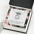thumbnail image 3 of To My Wife I Want Us Forever Necklace w Message Card, 3 of 7