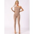 thumbnail image 4 of Unique Bargains Women's Off-Shoulder Slim Fit Soft Shapewear Jumpsuit XL Beige, 4 of 6