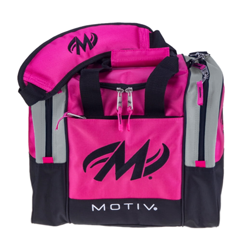 Motiv Shock Single Deluxe Tote Bowling Bag Hot Pink