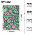 thumbnail image 3 of Haosy Abstract Pink Green Circles Notebooks 1-subject Journal 60 Sheets A5 College Ruled Paper Detachable Ring 8.3"x5.7", 3 of 8