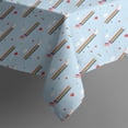 thumbnail image 4 of Light Blue Unicorn Rainbow Pattern Rectangle Tablecloth 60"x120",Waterproof Polyester Rectangle Table Cloth, Wipeable Spillproof Polyester Tablecloth for Dining, Camping, Indoor and Outdoor, 4 of 6