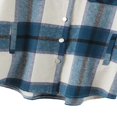 thumbnail image 4 of Womens Plaid Button Down Blouses Coat Thicken Jackets Cardigans Oversize Shirts S, 4 of 6