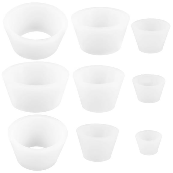 KALLORY Silicone Tapered Collar Lab Filtering Accessories for Laboratory Equipment and Scientific Use