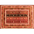 thumbnail image 1 of Ahgly Company Indoor Rectangle Oriental Orange Traditional Area Rugs, 7' x 9', 1 of 1