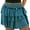 Peacock Blue, variant on EMMIOL Women's High Waisted Ruffle Hem Flowy Skorts 2026 Summer Casual Mini Skort Shorts