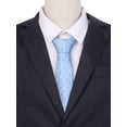 thumbnail image 4 of Corbatas de puntos para hombres INSPIRE CHIC para el Día del Padre, corbata autoajustable de 3.1" de ancho, corbata de satén para bodas, clásica en azul oscuro pastel, talla única, 4 of 4