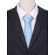 thumbnail image 4 of Corbatas de puntos para hombres INSPIRE CHIC para el Día del Padre, corbata autoajustable de 3.1" de ancho, corbata de satén para bodas, clásica en azul oscuro pastel, talla única, 4 of 4