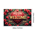thumbnail image 3 of Welcome Heart Design Valentine's Day Celebration Banner Party Decorations Backdrop Romantic Theme Love Props Photography Event Gift, 3 of 4