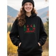 thumbnail image 4 of Cozy Outfit Christmas Hoodie for Men Women, Holiday Pullover Hooded Sweatshirt, Cozy Cotton Poly Blend, Funny Winter Xmas Gift Outfit, 4 of 5