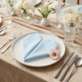 thumbnail image 3 of Unique Bargains 12Pcs Solid Washable Reusable Cloth Napkins Sky Blue 13x13inch, 3 of 6