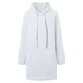 thumbnail image 3 of The Warmy Oversized Hoodie,Casual Oversized Hoodie Dress For Women Pullover Long Sweatshirt Split Hem With Pockets, 3 of 4