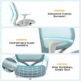 thumbnail image 4 of Patiojoy Kids Desk Chair Ergonomic Children Study Chair with Breathable Mesh Back Armrests & Waterfall Edged Seat Blue, 4 of 7
