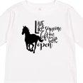 thumbnail image 4 of Inktastic Live Like Someone Left the Gate Open Horse Silhouette Boys or Girls Long Sleeve Toddler T-Shirt, 4 of 5