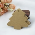 thumbnail image 2 of Miangastore 50pcs Christmas Tree Shape Label Kraft Paper Vintage Blank Name Tag Price Tags Wedding Party Gift Tags (Brown), 2 of 8