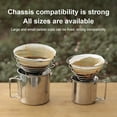 thumbnail image 1 of Maoww Reusable Stainless Coffee Dripper Funnel Shaped Filter Maker Collapsible Paperless Filtering Pour Spring for Outdoor M, 1 of 9