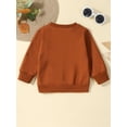 thumbnail image 3 of LMLYSoH Baby Halloween Sweatshirt Letter Print Round Neck Long Sleeve Pullovers Autumn Tops for Toddler Cute Clothes, 3 of 9