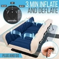 thumbnail image 4 of SerenelifeHome Ez-Bed Inflatable Air Mattress with Frame-Luxury Self-Inflating Blow Travel, Blue/ White, 4 of 7