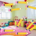 thumbnail image 5 of 3 Pcs 27 Inch Giant Large Inflatable Pencil Back to School Graduation Decor Hanging Inflatable Pencil Classroom Decoration for Back to School Classroom Garden Room Birthday Party Decorations, 5 of 10