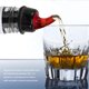 thumbnail image 3 of piezas de vertedor de licor con medida, vertedor de licor de plástico con cámara de medición, tope de pico de vertido, rojo y negro, 3 of 5
