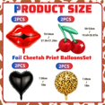 thumbnail image 2 of Fiesta de cumpleaños con estampado de guepardo con globos CZFSWT, color cereza, 8 unidades, 2 of 7