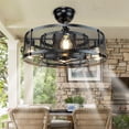 thumbnail image 6 of Depuley Cage Ceiling Fan with Light for Bedroom 20 inches, 6 of 9