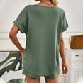 thumbnail image 3 of MAIHAN Women Casual Outfits Women Clothing Short Sleeve Tops Shorts Set Leggings Sets Women 2 Piece Outfits for Casual and Summer Wear, 3 of 3
