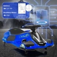 thumbnail image 6 of Emorefun 12V Battery Powered Drift Car, Low-Power Alarm, Load up to 110Lbs, for 6+ Years, Blue, 6 of 6