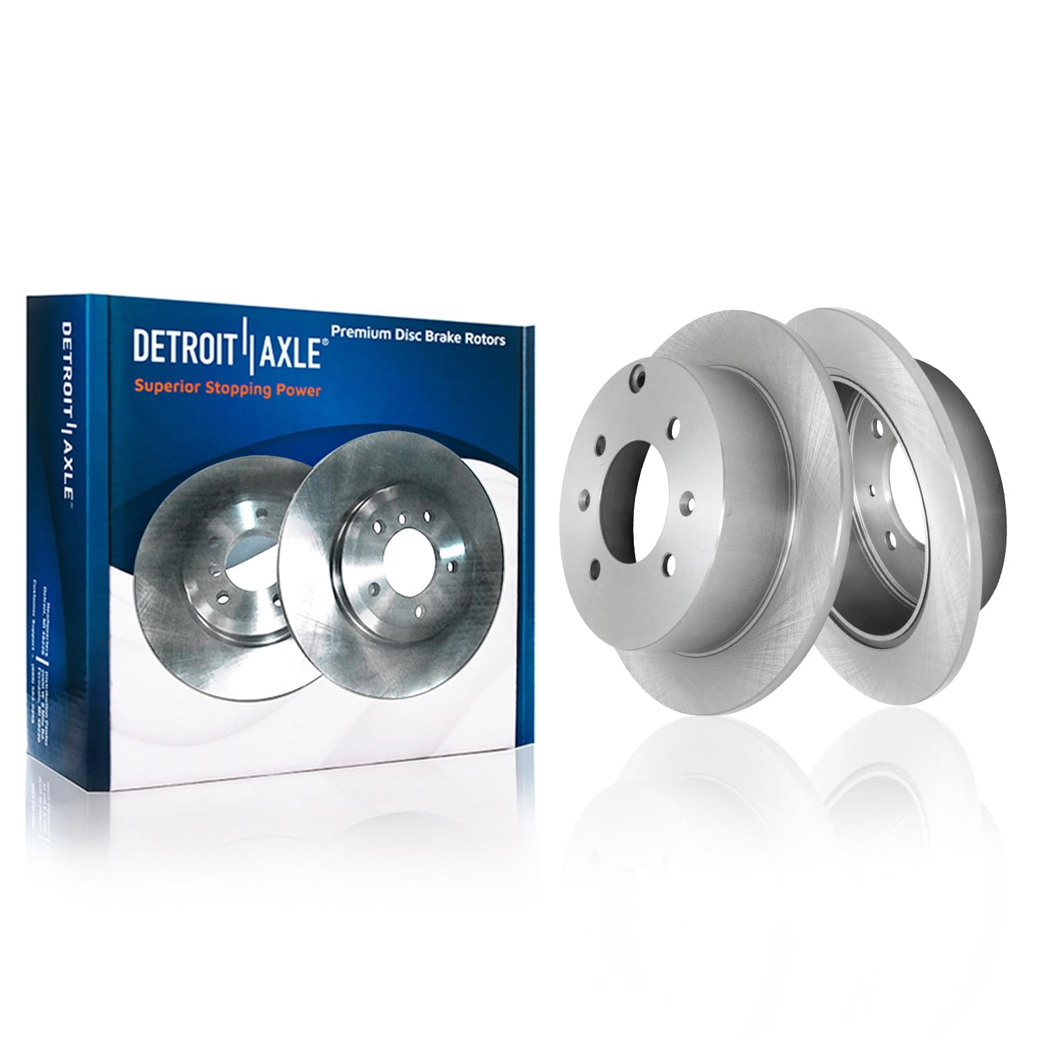 Detroit Axle - Brake Rotors for 2002-2003 Hyundai Sonata 2001-2002 Kia Optima 2001-2002 Magentis Disc Brake Rotors Front & Rear Replacement Brakes