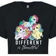 thumbnail image 3 of My Little Pony - Different Is Beautiful - Junior's Cropped Tee, 3 of 5
