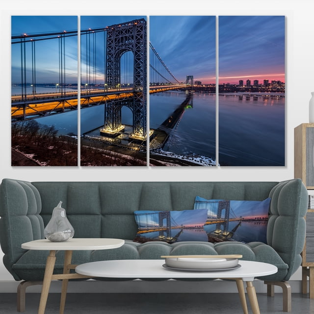 George Washington Bridge - Large Cityscape Art Print on Canvas