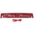 thumbnail image 1 of Decoraciones navideñas para vallas, accesorios decorativos navideños rojos y negros para interiores y exteriores, estilo 1, 1 of 14
