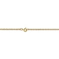 thumbnail image 4 of 14K Yellow Gold chain Cable Rope 16 in 1.15 mm 1.15mm Carded, 4 of 6