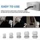 thumbnail image 4 of Paquete de 25 prensaestopas impermeables ajustables PG7 PG9 PG11 PG13.5 PG16 conectores de cable tuercas de relleno juntas de plástico con arandela blanco, 4 of 5