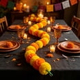 thumbnail image 6 of Rirozkan Artificial Marigold Flower Garland, 59.06 Inch Hanging Floral for Party, Home, Mantel, Indoor Outdoor, 6 of 6