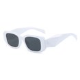 thumbnail image 5 of Gafas de sol cuadradas de moda con montura pequeña y distintivas en ángulo para mujer, gafas de baile de hip-hop, 5 of 5