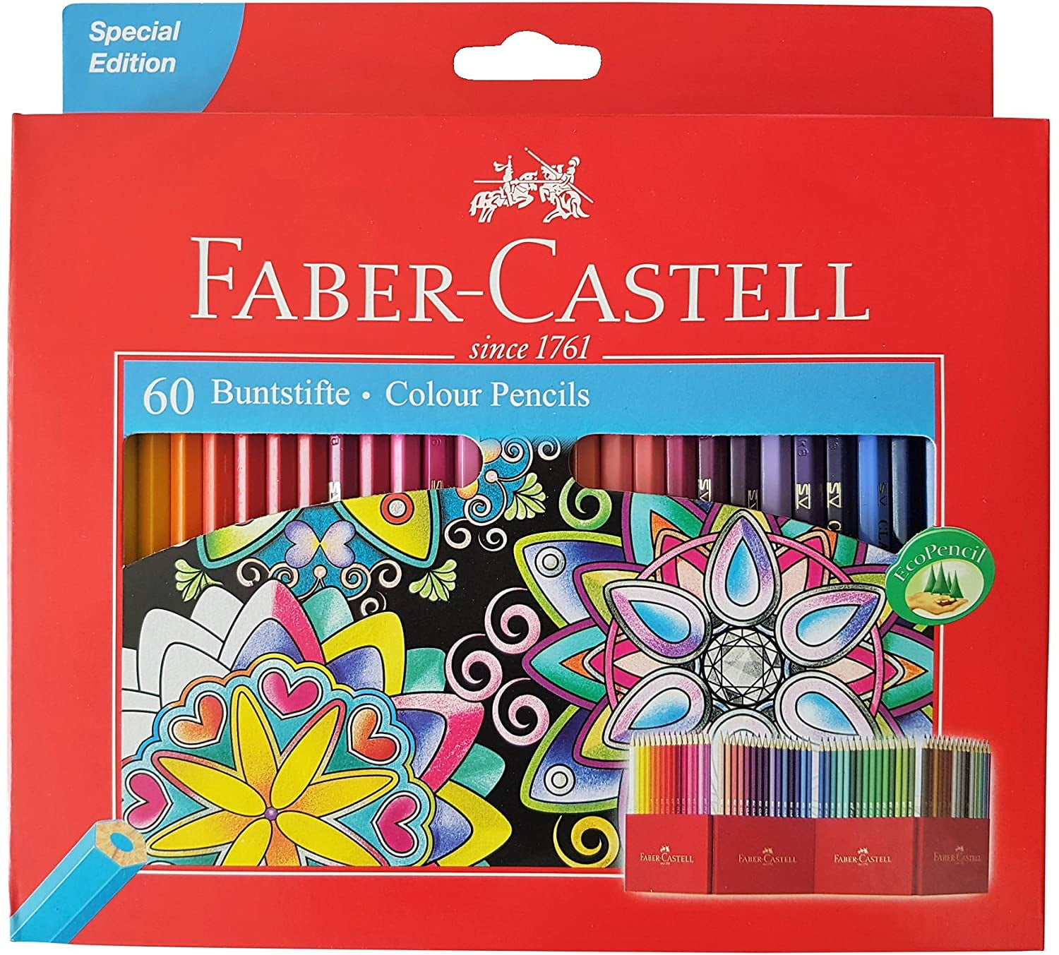 Faber Castell Premium 60 Colored Pencils, Adult Coloring Pencils