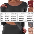 thumbnail image 3 of ABSUYY Womens Long Sleeve Thermal Base Layer Shirt, Round Neck Seamless Warm Top, Stretchy Slim Fit Daily Underwear, Khaki,Size M, 3 of 9