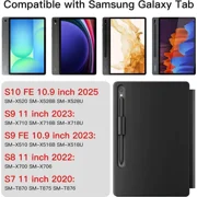 Keyboard Case for Samsung Galaxy Tab S10 Lite / S10 FE / S9 FE 5G 10.9 inch / S9 / S8 / S7 11 inch Magic Floating Cantilever Magnetic Stand, 3-Level 7 Color Backlit & Built-in Trackpad