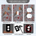 thumbnail image 3 of Light Switch Cover Switch Plate Outlet Cover Plug Cover for Electrical Unused Outlet Cover Red Berries and Robin Birds, 3 of 6