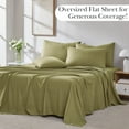thumbnail image 5 of Southshore Fine Living, Inc. 21-Inch Split King Size Sheets Deep Pocket Set, Sage Green Sheets, 5 of 9