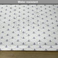 thumbnail image 6 of Ambesonne Anchor Place Mats Set of 4, Yacht Ship Cruise, Standard Size, Navy Blue White, 6 of 6