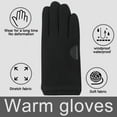 thumbnail image 3 of Gants de Course à Écran Tactile Gants d'Hiver Doublure pour Course Cyclisme Travail Randonnée Conduite, 3 of 5